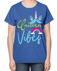unicorn vibes 508# - unicorn-  Ladies T-Shirt