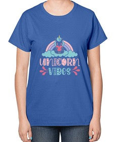 unicorn vibes 514# - unicorn-  Ladies T-Shirt