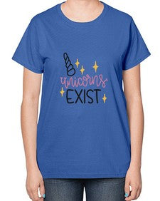 unicorns exist 537# - unicorn-  Ladies T-Shirt