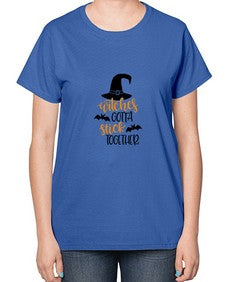 witches gotta stick together 5# - witch-  Ladies T-Shirt