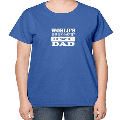 world's best dog dad 247# - dogs-  Ladies T-Shirt