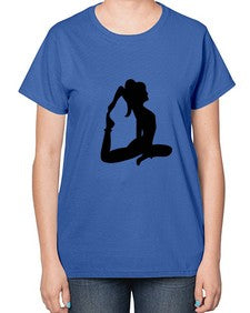 yoga pose  641# - yoga-  Ladies T-Shirt