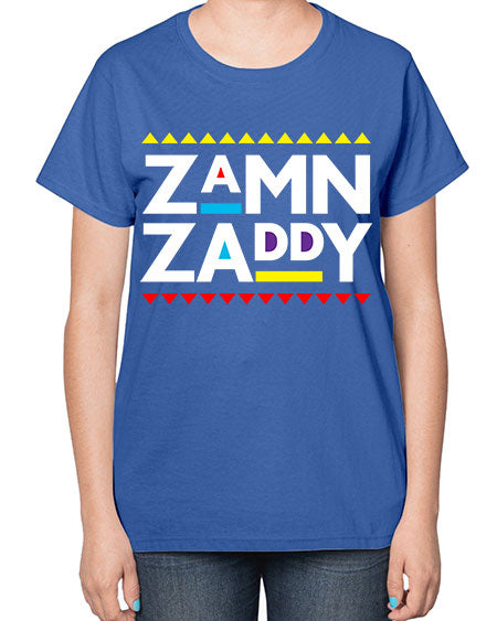 zamn zaddy 1# - black words and phrases-  Ladies T-Shirt