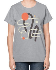 Abstract Shape 198# - art pop art-  Ladies T-Shirt