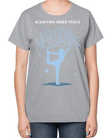 Achieving Inner Peace 102# - yoga-  Ladies T-Shirt