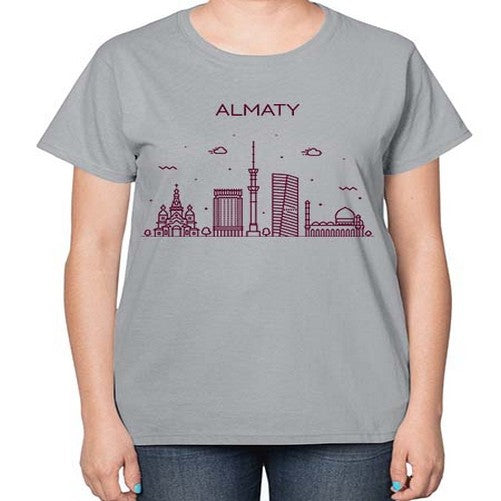 Almaty 306# - cities-  Ladies T-Shirt