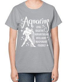 Aquarius 68# - aquarius-  Ladies T-Shirt