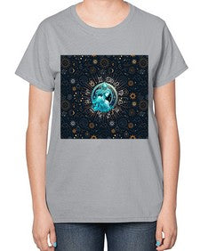 Aquarius Straight 66# - aquarius-  Ladies T-Shirt