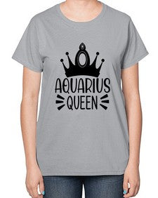 Aquarius queen 73# - aquarius-  Ladies T-Shirt