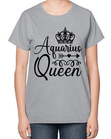 Aquarius queen 74# - aquarius-  Ladies T-Shirt