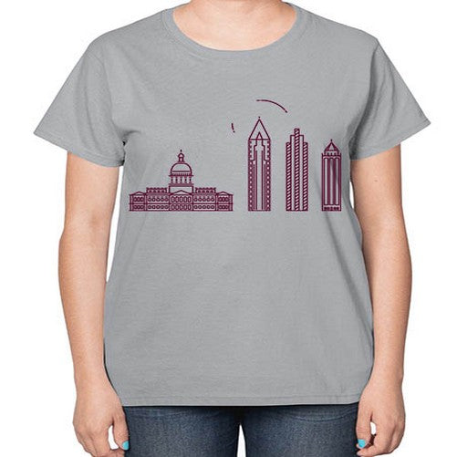 Atlanta 373# - cities-  Ladies T-Shirt