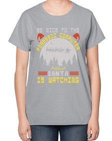 Be nice to the forensic computer analyst 32# - computer-  Ladies T-Shirt