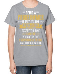 Being a Programmer 3# - computer-  Ladies T-Shirt