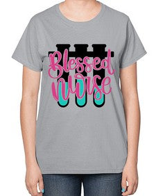 Blessed Nurse Style Style 629# - nurse-  Ladies T-Shirt