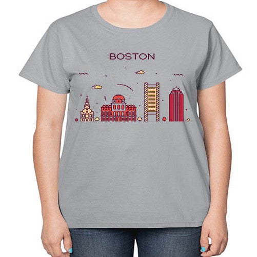 Boston 481# - cities-  Ladies T-Shirt