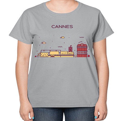 Cannes 545# - cities-  Ladies T-Shirt