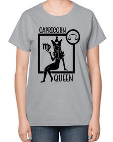 Capricorn queen 194# - capricorn-  Ladies T-Shirt