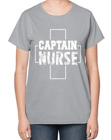 Captain Nurse647# - nurse-  Ladies T-Shirt