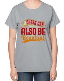 Chess can also be beautiful 65# - chess-  Ladies T-Shirt
