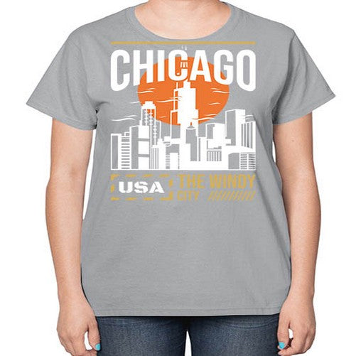 Chicago 571# - cities-  Ladies T-Shirt