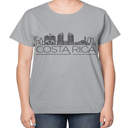 Costa Rica Minimal Skyline 631# - cities-  Ladies T-Shirt