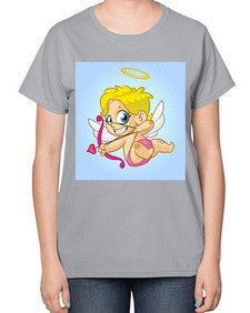 Cupid 79# - cartoon general-  Ladies T-Shirt