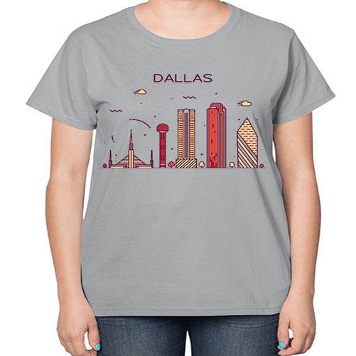 Dallas 646# - cities-  Ladies T-Shirt