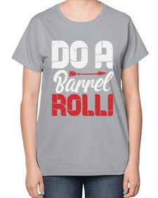 Do a barrel roll 4# - video games-  Ladies T-Shirt