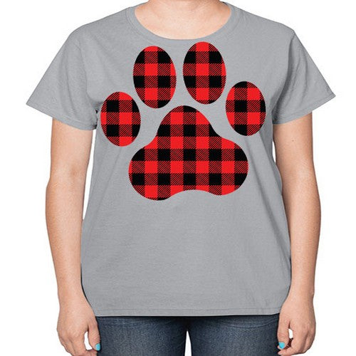 Dog Paw Style 94# - dogs-  Ladies T-Shirt