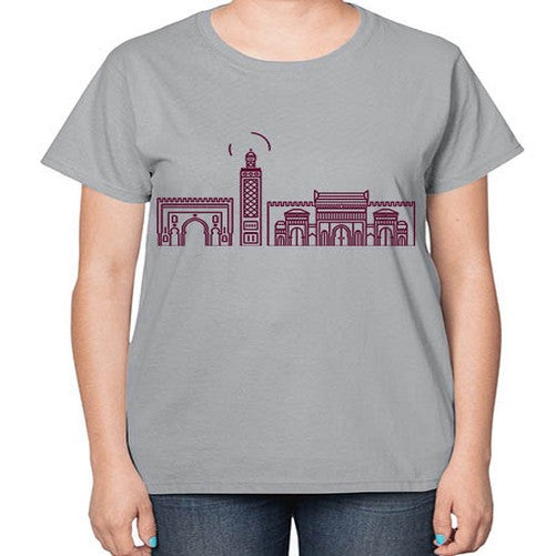 Fez 719# - cities-  Ladies T-Shirt