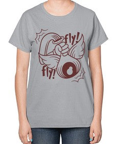 Fly 125# - cartoon general-  Ladies T-Shirt