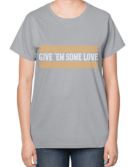 Give ‘em some love 2258# - badminton-  Ladies T-Shirt
