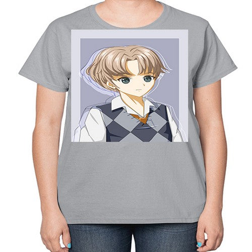 Handsome and cool boy with uniform 34# - anime-  Ladies T-Shirt