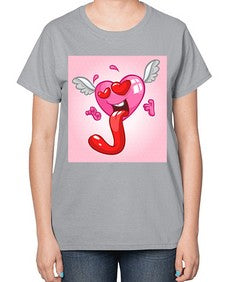 Heart 139# - cartoon general-  Ladies T-Shirt