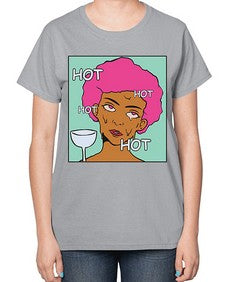 Hot 536# - art pop art-  Ladies T-Shirt