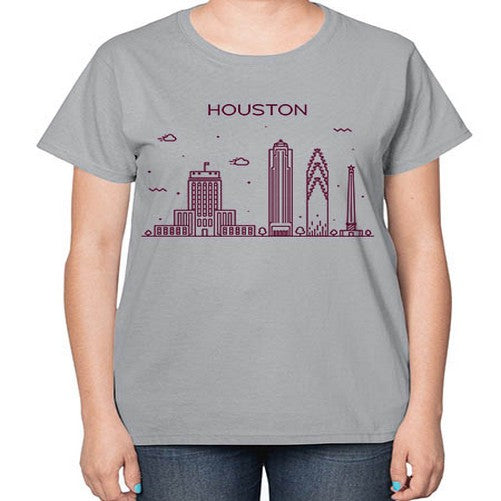 Houston 908# - cities-  Ladies T-Shirt