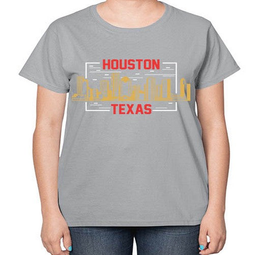 Houston 910# - cities-  Ladies T-Shirt