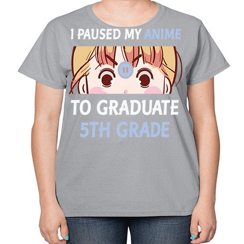 I Paused My Anime To Anime 243# - anime-  Ladies T-Shirt