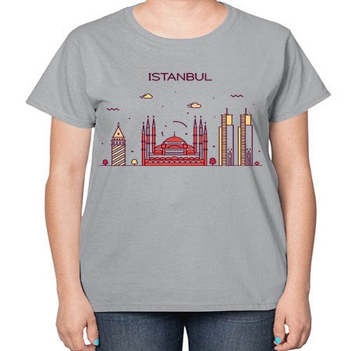 Istanbul 968# - cities-  Ladies T-Shirt