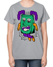 Jumping pouch 146# - cartoon general-  Ladies T-Shirt
