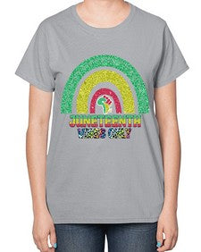 Juneteenth Vibes Only 5# - black juneteenth-  Ladies T-Shirt