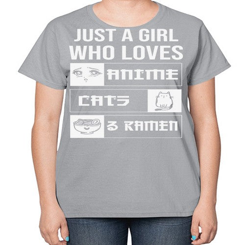 Just A Girl Who Loves 263# - anime-  Ladies T-Shirt