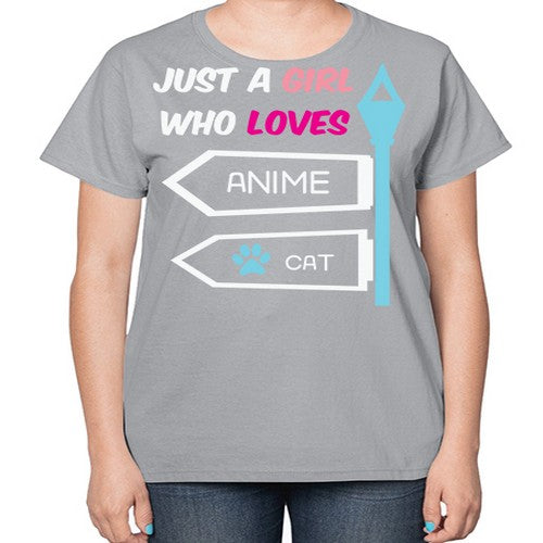 Just A Girl Who Loves Anime 264# - anime-  Ladies T-Shirt