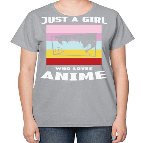 Just A Girl Who Loves Anime 265# - anime-  Ladies T-Shirt