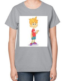 Kid 148# - cartoon general-  Ladies T-Shirt