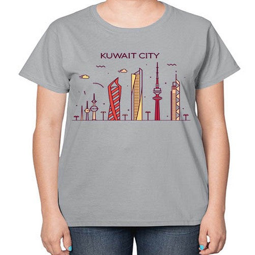 Kuwait 1095# - cities-  Ladies T-Shirt