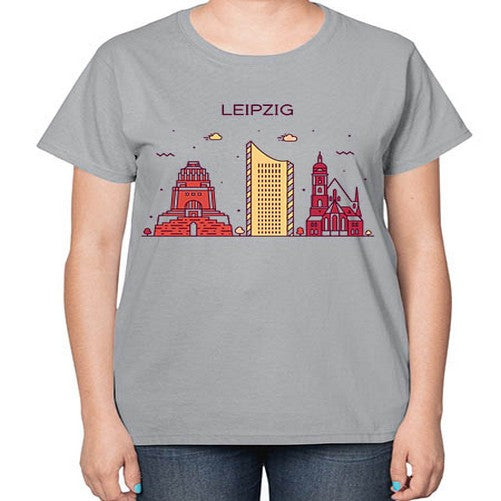 Leipzig 1128# - cities-  Ladies T-Shirt