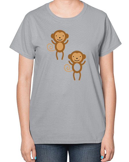 Little_monkeys_MF_5814 - monkey-  Ladies T-Shirt