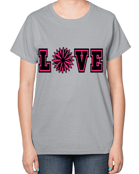 Love 694# - cheer-  Ladies T-Shirt