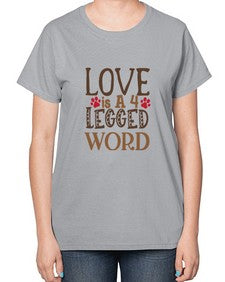 Love is A Legged Word Style 20# - cats-  Ladies T-Shirt